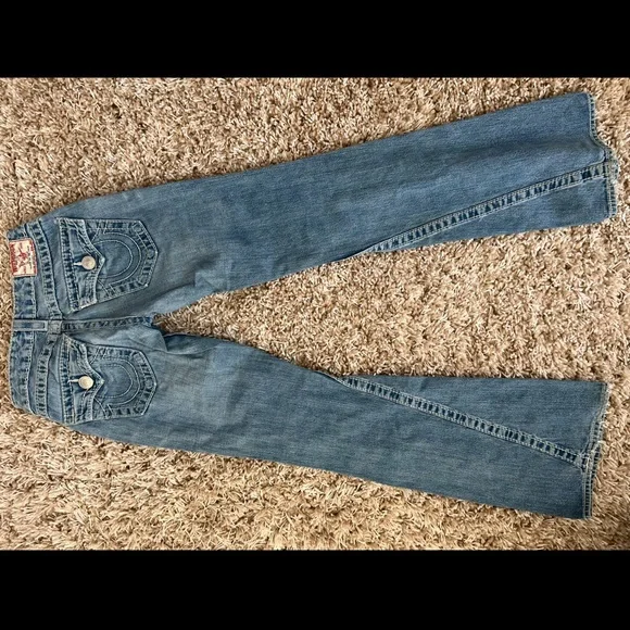 10 pair of jeans. Most true religion, 7, and citizen brand all gently worn.